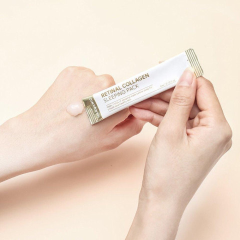 Mascarilla nocturna con retinal y colágeno Hanganic Retinal Collagen Sleeping Pack 4 ml