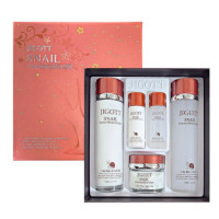  Set hidratante con mucina de caracol-JIGOTT Snail Essence Moisture Skin Care 3Set