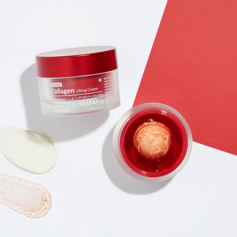 Crema-gel lifting rejuvenecedor con retinol y colágeno - MEDIPEEL Retinol Collagen Lifting Cream, 50 ml
