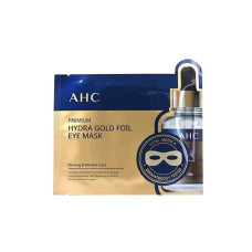 Mascarilla Rejuvenecedora para el Contorno de Ojos con Colágeno y Oro AHC Premium Hydra Gold Foil Eye Mask