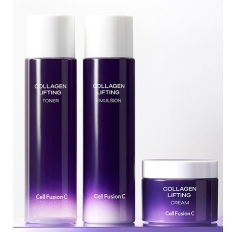 Set reafirmante con colágeno y péptidos - Cell FusionC Collagen Lifting Skin Care Set, 2 × 150 ml