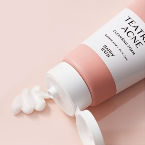 Espuma limpiadora con ácido salicílico Happy Bath Tea Tree Acne Cleansing Foam 150g