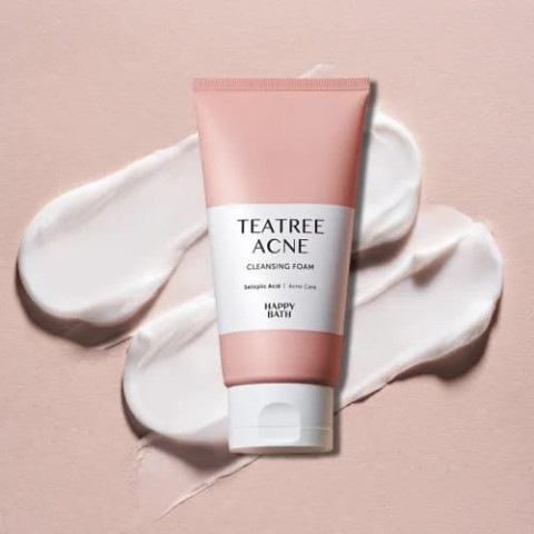 Espuma limpiadora con ácido salicílico Happy Bath Tea Tree Acne Cleansing Foam 150g