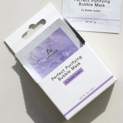 Mascarilla de burbujas de oxígeno LAENITA Perfect Purifying Bubble Mask 2 g × 10 unidades