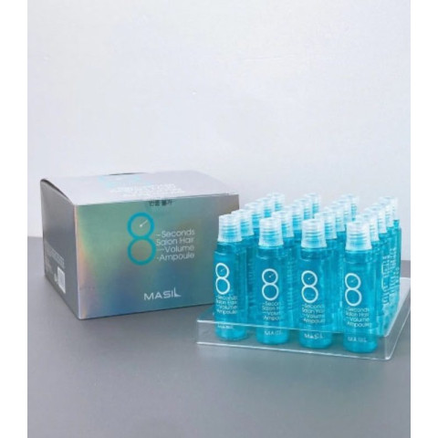Mascarilla de relleno capilar para dar volumen al cabello fino en 8 segundos Masil 8 Seconds Salon Hair Volume Ampoule, 15 ml