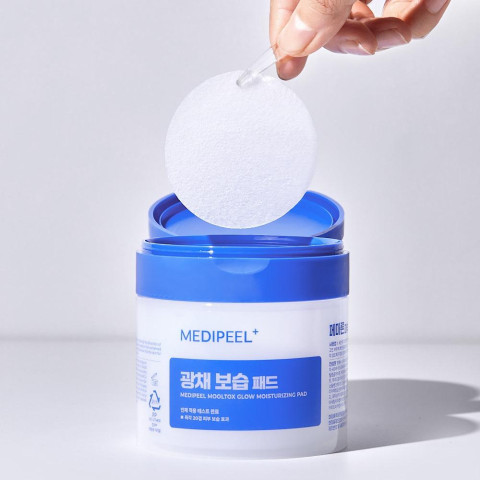 Discos hidratantes con 10 tipos de ácido hialurónico para una piel luminosa y elástica-MEDI-PEEL MOOLTOX GLOW MOISTURIZING PAD 2.0