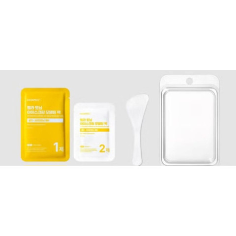 Mascarilla modeladora iluminadora para el resplandor de la piel — MediPeel Vitamin Melatoning Ice Cream Modeling Pack, 60 g + 6 g