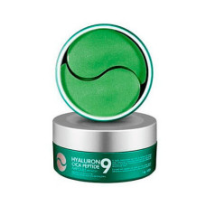 Parches de hidrogel calmantes con péptidos para el contorno de ojos Medi-Peel Hyaluron Cica Peptide 9 Ampoule Eye Patch, 60 uds