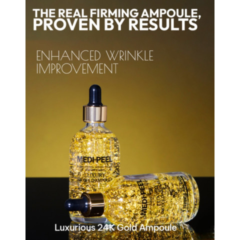 Sérum en ampolla con oro de 24 quilates para la elasticidad de la piel MEDIPEEL⁺ Luxury 24K Gold Ampoule (100 ml)