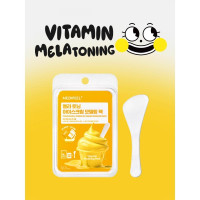 Mascarilla modeladora iluminadora para el resplandor de la piel — MediPeel Vitamin Melatoning Ice Cream Modeling Pack, 60 g + 6 g