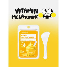 Mascarilla modeladora iluminadora para el resplandor de la piel — MediPeel Vitamin Melatoning Ice Cream Modeling Pack, 60 g + 6 g