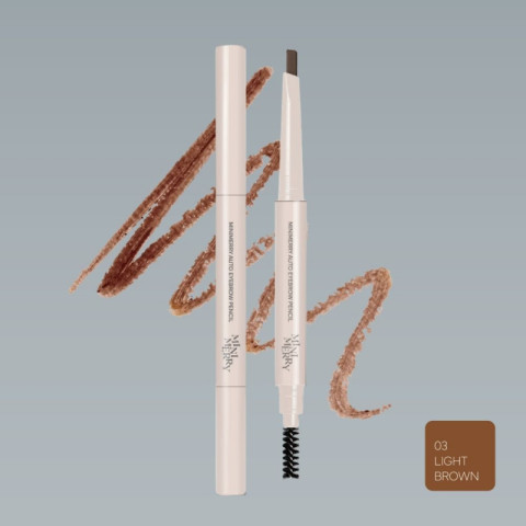 Lápiz automático para cejas MINIMERRY Eyebrow Pencil tono Light Brown 03