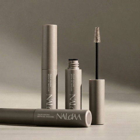 Máscara de cejas en gel PULUK Brow Gel Mascara NALDAA tono Natural Brown