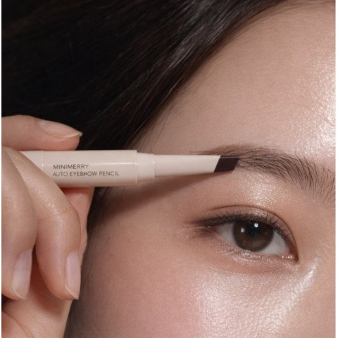Lápiz automático para cejas MINIMERRY Eyebrow Pencil tono Brown 02