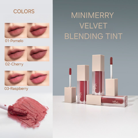 Tinte labial aterciopelado MINIMERRY Velvet Tint 02
