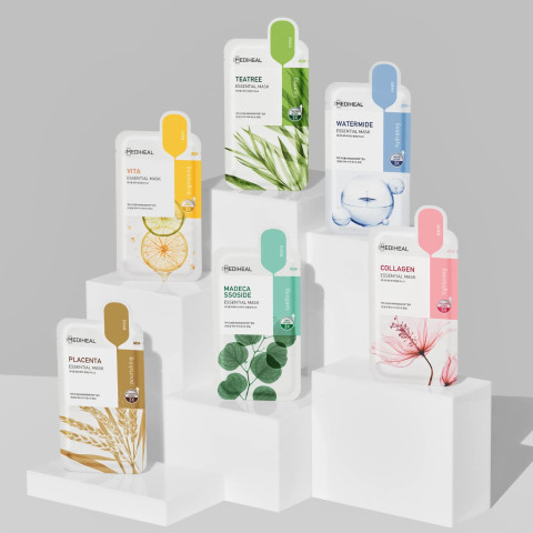 Mascarilla facial calmante de tela con madecassoside Madecassoside Essential Mask