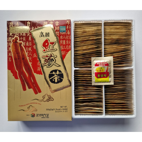 Té con raíz de ginseng rojo coreano - Korean One Ginseng Tea 100 uds.