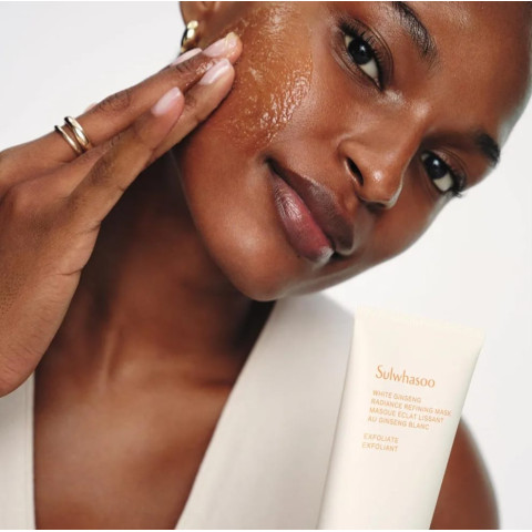 Mascarilla peeling para la limpieza y luminosidad de la piel del rostro — Sulwhasoo White Ginseng Radiance Refining Mask, 35 ml