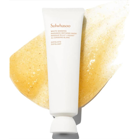 Mascarilla peeling para la limpieza y luminosidad de la piel del rostro — Sulwhasoo White Ginseng Radiance Refining Mask, 35 ml