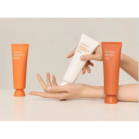 Mascarilla peeling para la limpieza y luminosidad de la piel del rostro — Sulwhasoo White Ginseng Radiance Refining Mask, 35 ml