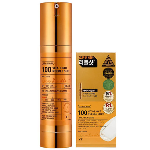 Sérum Facial con Microagujas y Vitamina C VT Cosmetics C Vita-Light Reedle Shot 100, 2 ml