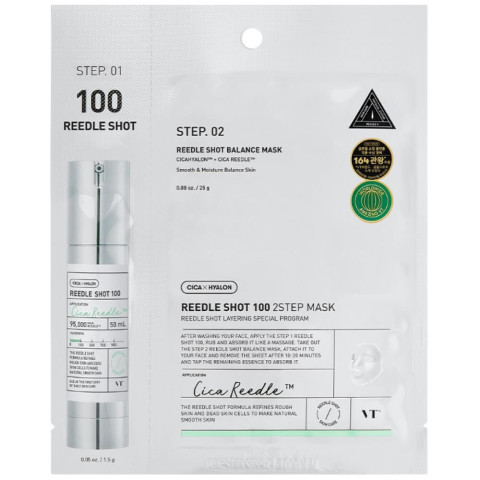 Mascarilla bifásica con microagujas — VT Cosmetics Reedle Shot 100 2 Step Mask