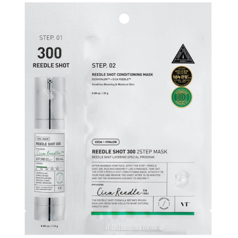 Mascarilla intensiva bifásica con microagujas VT Cosmetics Reedle Shot 300 (2 pasos)