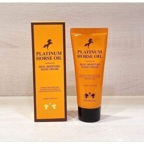 Crema de manos regeneradora y nutritiva con grasa de caballo – Christian Dean Platinum Horse Oil Hand Cream 100 ml