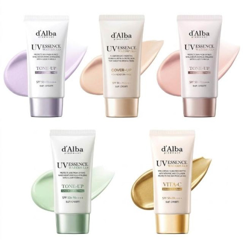 d'Alba Waterfull Tone-Up Sun Cream SPF50+ PA++++ Pink Correcting, 50 ml